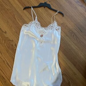 Elegant White Lace Slip